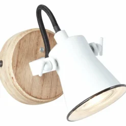 Spot mural Brilliant Seed Bois foncé, Blanc, 1 lumière