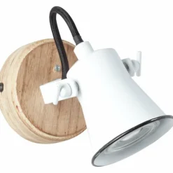 Spot mural Brilliant Seed Bois foncé, Blanc, 1 lumière