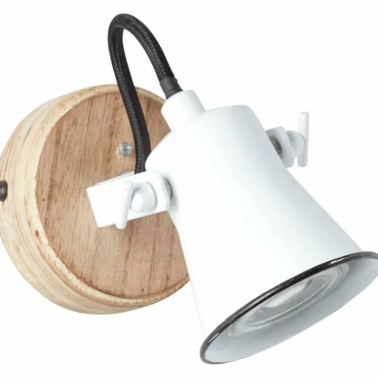 Spot mural Brilliant Seed Bois foncé, Blanc, 1 lumière