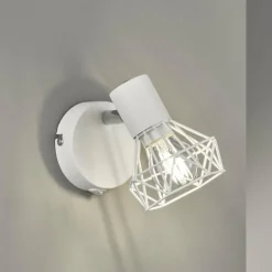 Spot mural Fischer & Honsel Ran Nickel mat, 1 lumière