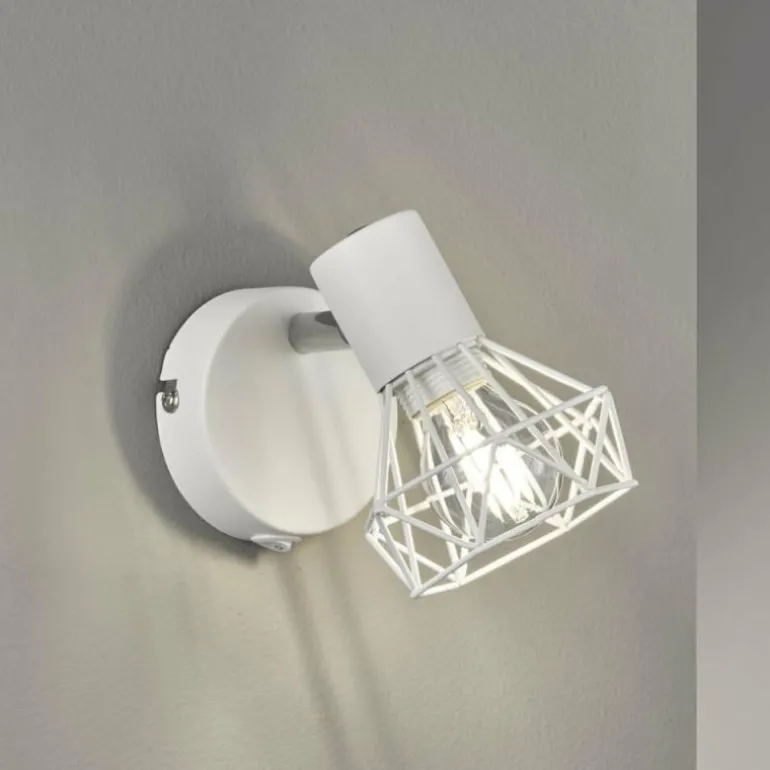 Spot mural Fischer & Honsel Ran Nickel mat, 1 lumière