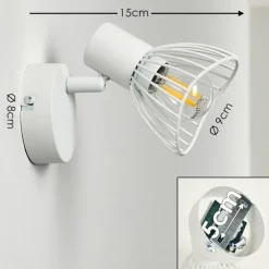 Spot mural Holbol Blanc, 1 lumière