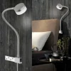 Spot mural Honsel Lug LED Nickel mat, 1 lumière