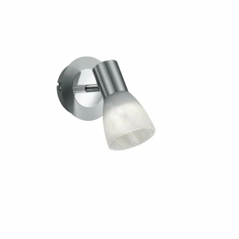 Spot mural Trio LEVISTO LED Nickel mat, 1 lumière