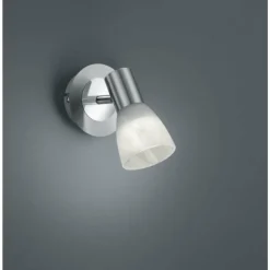 Spot mural Trio LEVISTO LED Nickel mat, 1 lumière