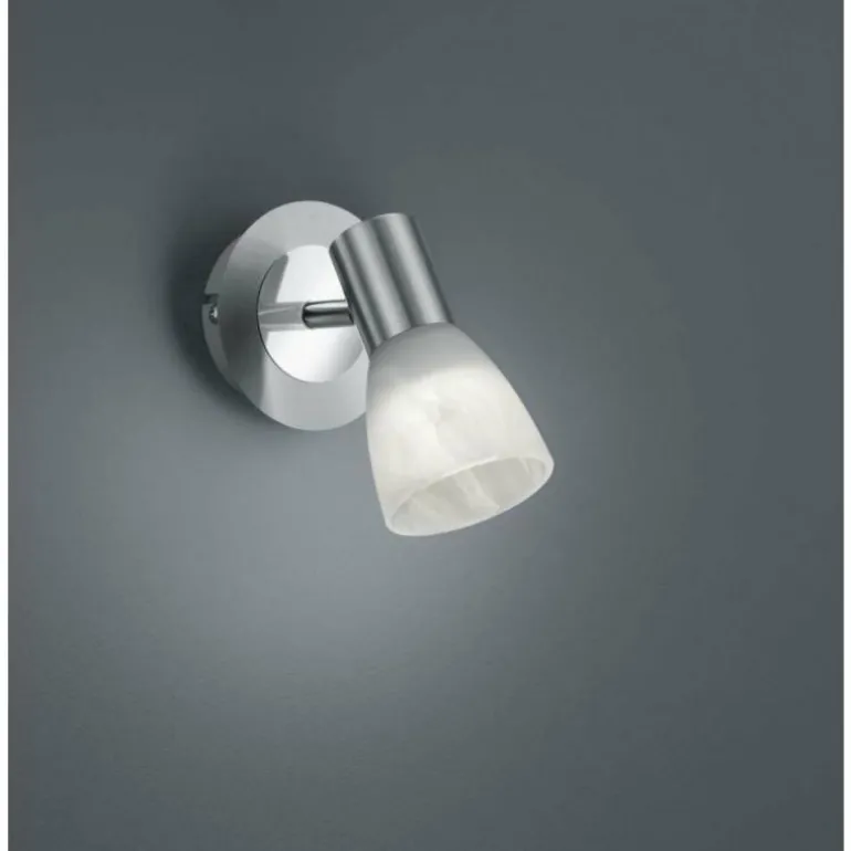 Spot mural Trio LEVISTO LED Nickel mat, 1 lumière
