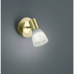 Spot mural Trio LEVISTO LED Laiton, 1 lumière