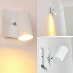 Spot mural Zuoz Blanc, 1 lumière