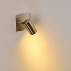 Spot mural Zuoz Nickel mat, 1 lumière