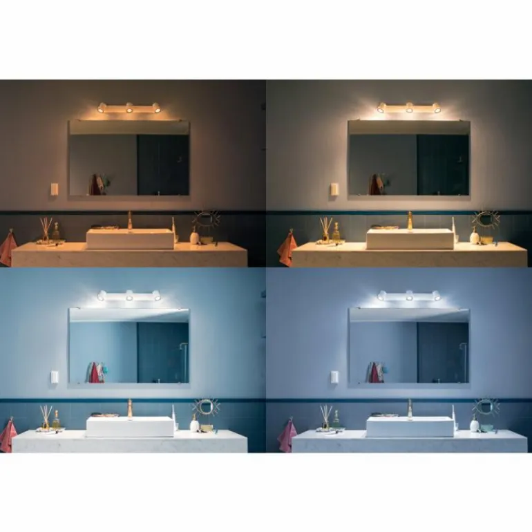 Spot Philips Hue Ambiance White Adore Blanc, 3 lumières, Télécommandes