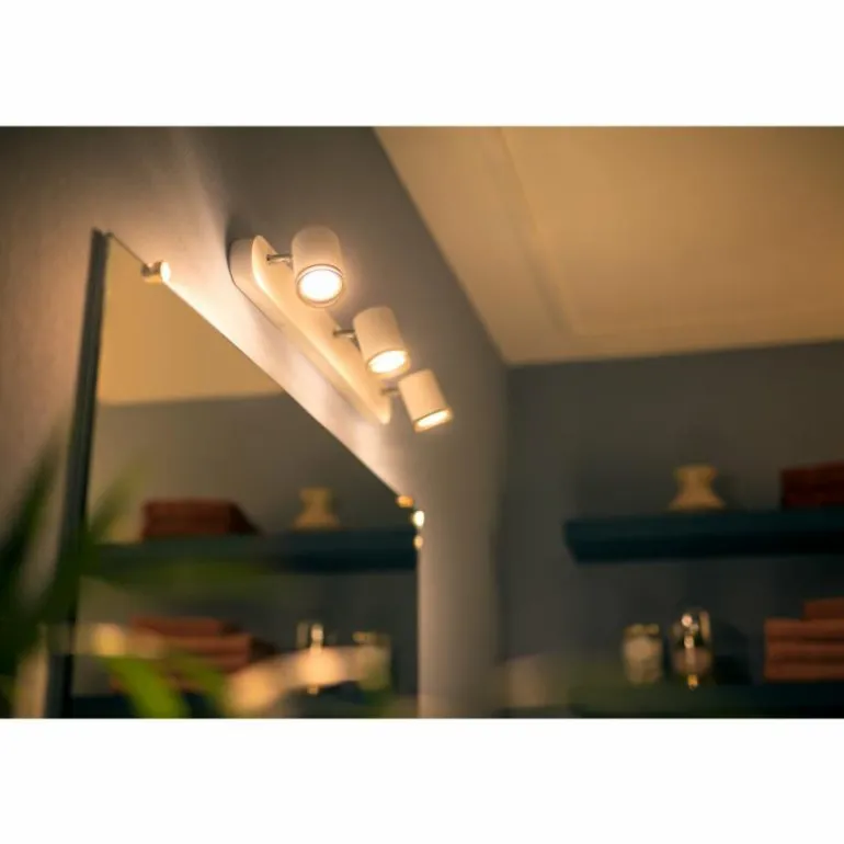 Spot Philips Hue Ambiance White Adore Blanc, 3 lumières, Télécommandes