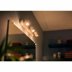 Spot Philips Hue Ambiance White Adore Blanc, 3 lumières, Télécommandes