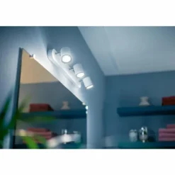 Spot Philips Hue Ambiance White Adore Blanc, 3 lumières, Télécommandes