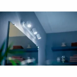 Spot Philips Hue Ambiance White Adore Blanc, 3 lumières, Télécommandes
