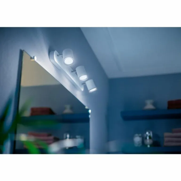 Spot Philips Hue Ambiance White Adore Blanc, 3 lumières, Télécommandes