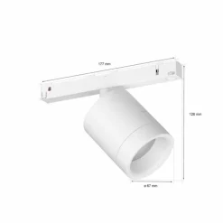 Spot Philips Hue Perifo LED Blanc, 1 lumière, Changeur de couleurs
