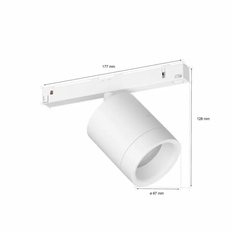 Spot Philips Hue Perifo LED Blanc, 1 lumière, Changeur de couleurs