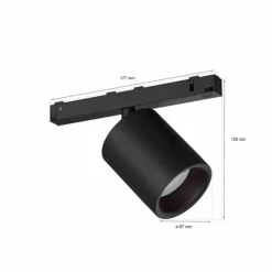 Spot Philips Hue Perifo LED Noir, 1 lumière, Changeur de couleurs