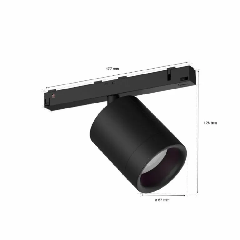 Spot Philips Hue Perifo LED Noir, 1 lumière, Changeur de couleurs