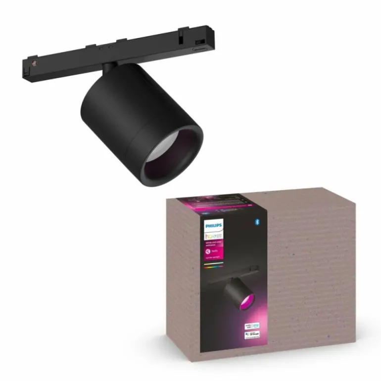 Spot Philips Hue Perifo LED Noir, 1 lumière, Changeur de couleurs