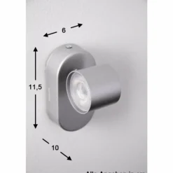 Spot Philips STAR LED Aluminium, Acier inoxydable, 1 lumière