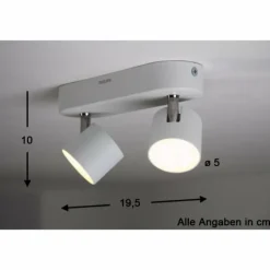 Spot Philips STAR LED Blanc, 2 lumières