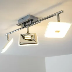 Spot plafond Trio Pontius LED Chrome, 3 lumières