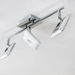 Spot plafond Trio Pontius LED Chrome, 3 lumières