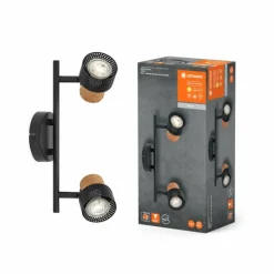 Spot Plafonnier Luminaires Ledvance LED Noir, 2 lumières