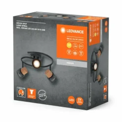 Spot Plafonnier Luminaires Ledvance LED Noir, 3 lumières