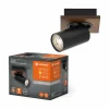 Spot Plafonnier Luminaires Ledvance LED Couleur bois, Noir, 1 lumière