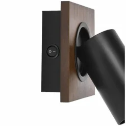 Spot Plafonnier Luminaires Ledvance LED Couleur bois, Noir, 1 lumière