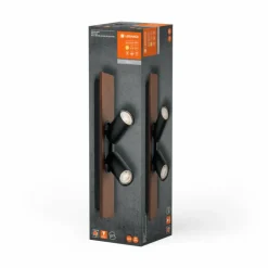 Spot Plafonnier Luminaires Ledvance LED Couleur bois, Noir, 2 lumières