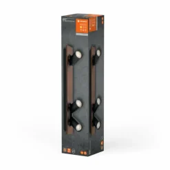 Spot Plafonnier Luminaires Ledvance LED Couleur bois, Noir, 3 lumières