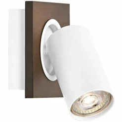 Spot Plafonnier Luminaires Ledvance LED Couleur bois, Blanc, 1 lumière