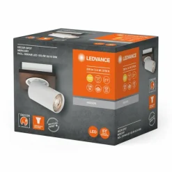 Spot Plafonnier Luminaires Ledvance LED Couleur bois, Blanc, 1 lumière