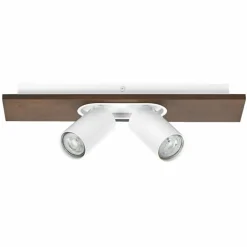Spot Plafonnier Luminaires Ledvance LED Couleur bois, Blanc, 2 lumières