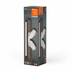 Spot Plafonnier Luminaires Ledvance LED Couleur bois, Blanc, 2 lumières
