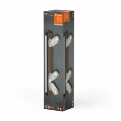 Spot Plafonnier Luminaires Ledvance LED Couleur bois, Blanc, 3 lumières