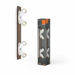 Spot Plafonnier Luminaires Ledvance LED Couleur bois, Blanc, 4 lumières