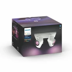 Spot pour plafond et mur, kit d'extension Philips Hue Ambiance White & Color Argenta Blanc, 4 lumières, Changeur de couleurs