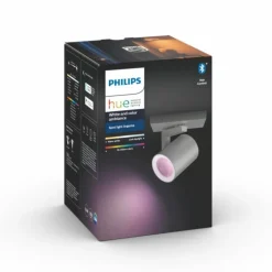 Spot pour plafond et mur, kit d'extension Philips Hue Ambiance White & Color Argenta Argenté, 1 lumière, Changeur de couleurs