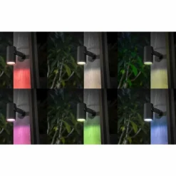 Spot, set de 3 de base Philips Hue Ambiance White & Color WACA Lily LED Noir, 1 lumière, Changeur de couleurs