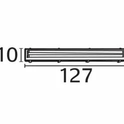 Spot sous meuble Nordlux WORKS Argenté, 2 lumières