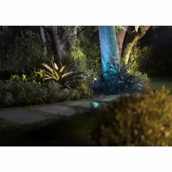 Spot Spot de jardin Luminaires Philips LED Noir, 1 lumière, Changeur de couleurs