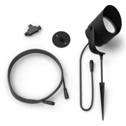 Spot Spot de jardin Luminaires Philips LED Noir, 1 lumière, Changeur de couleurs