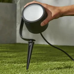 Spot Spot de jardin Luminaires Philips LED Noir, 1 lumière, Changeur de couleurs