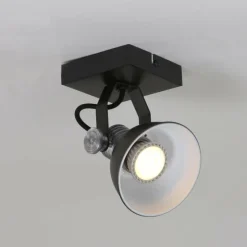 Spot Steinhauer BROOKLY LED Noir, 1 lumière