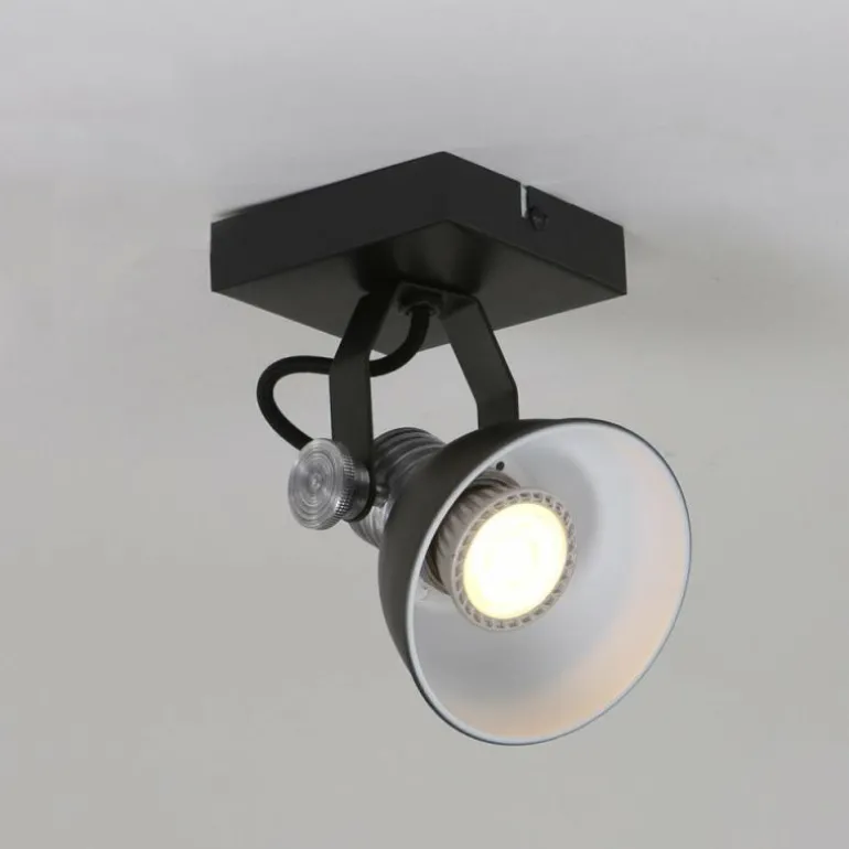 Spot Steinhauer BROOKLY LED Noir, 1 lumière