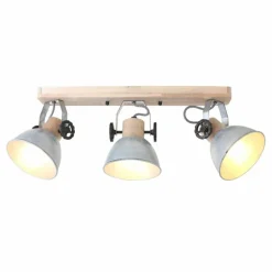 Spot Steinhauer Gearwood Bois clair, 3 lumières